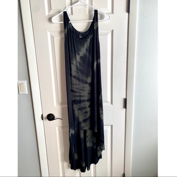 Forever 21 Black & Green Tie Dye Dress Size Large - Picture 2 of 7